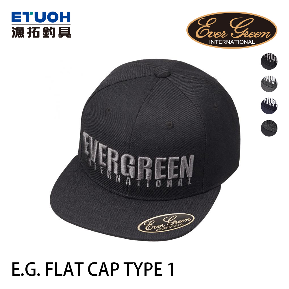 EVERGREEN FLAT CAP TYPE-1 [刺繡釣魚帽] [休閒帽]